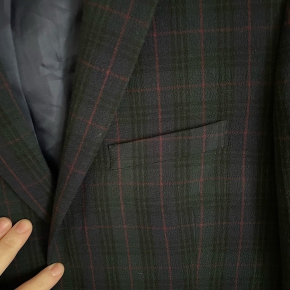 ASOS DESIGN Skinny Suit Jacket 38 Reg Blackwatch Plaid - Picture 6 of 13